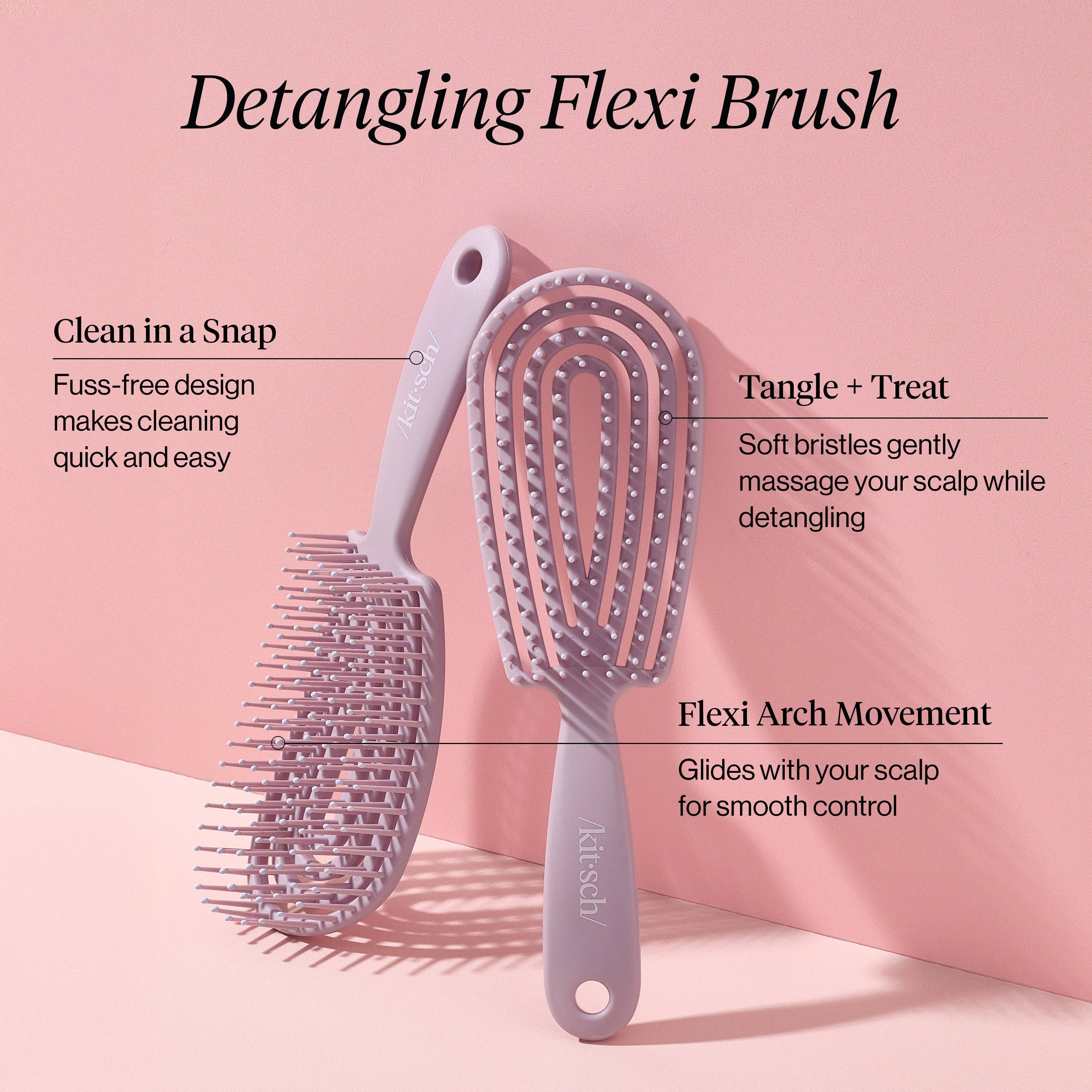 Detangling Flexi Brush - Soft Violet – therapy boutiques