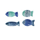 Hand-Painted Stoneware Fish Shaped Dish, 4 Styles ©