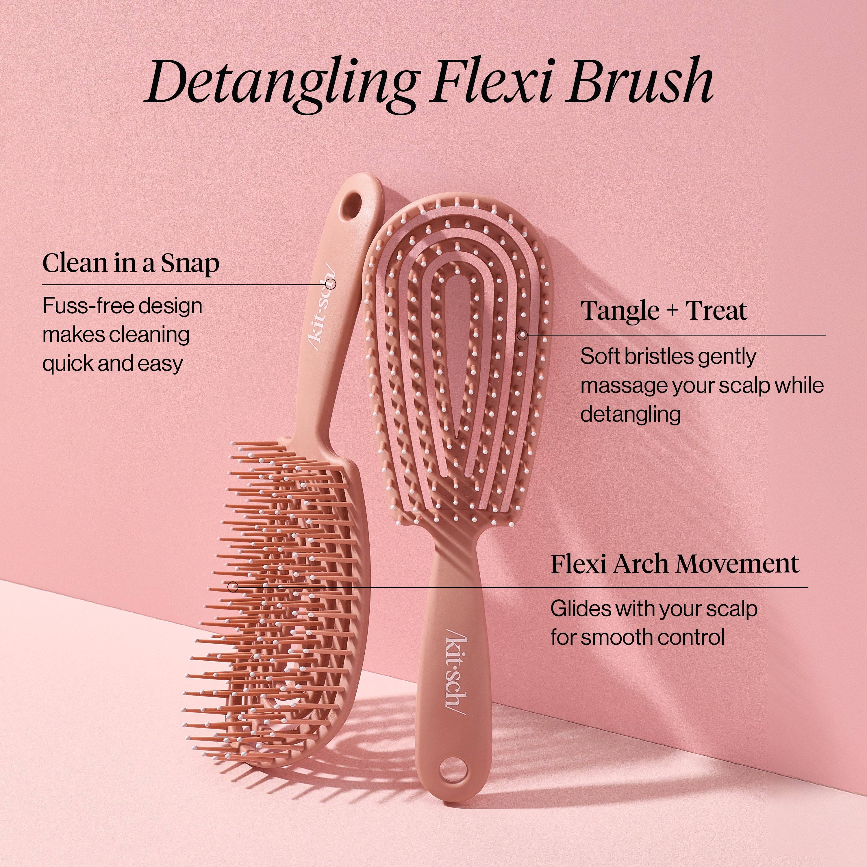 Detangling Flexi Brush - Terracotta – therapy boutiques