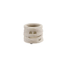 Terra-cotta Mummy Lantern with Cut-Outs, White