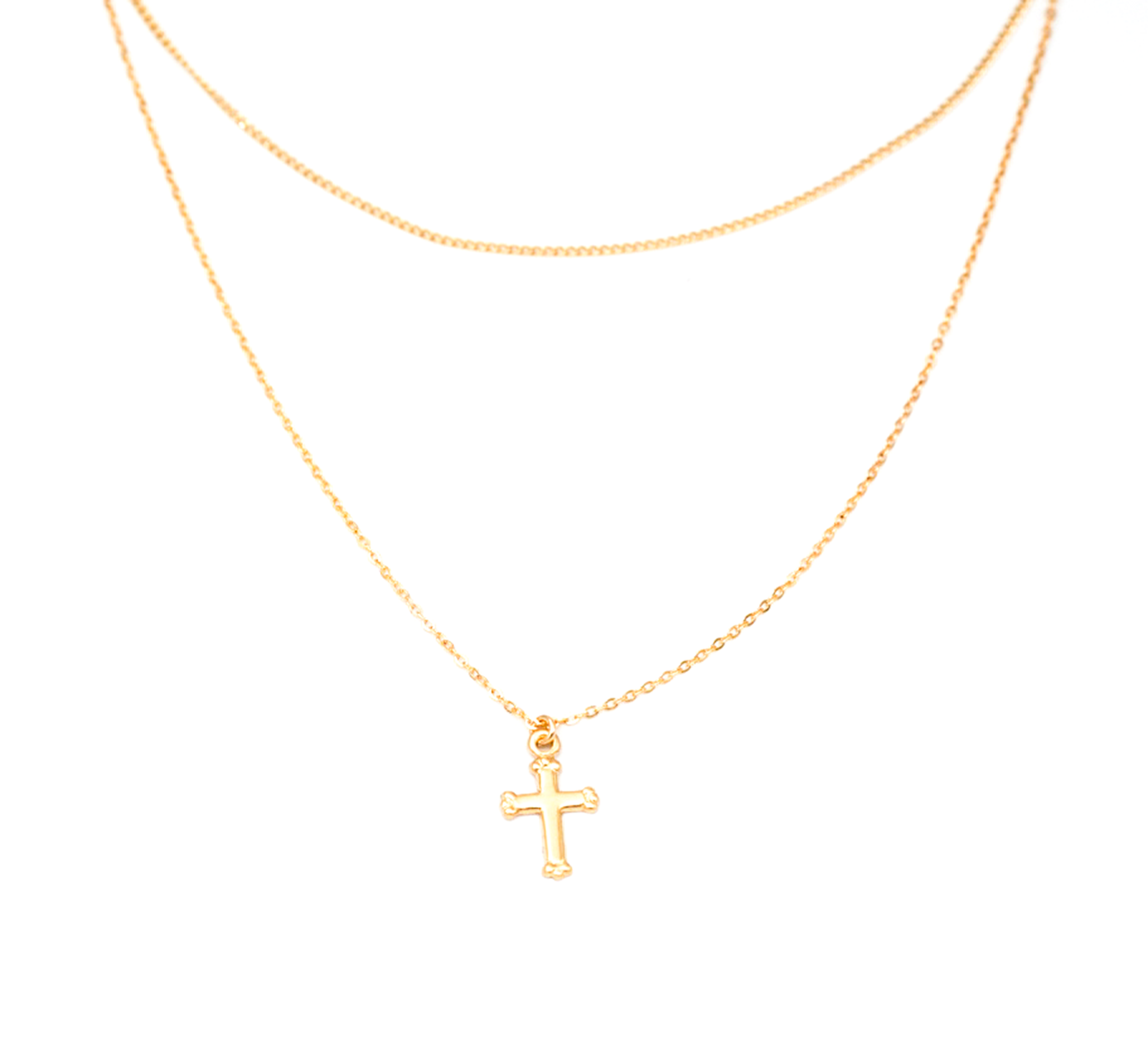 Dainty Chain Necklace Set Cross Shape Pendant Adjustable - Temu